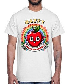 Happy one hundred Days Of School 246#- one hundred days- Cotton Tee