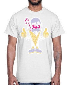 Have an ice day 138#- cartoon food- Cotton Tee