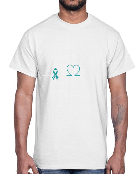 Heartbeat PTSD Ribbon PTSD Awareness 23#- PTSD- Cotton Tee