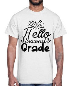 Hello Second Grade 322#- second grade- Cotton Tee