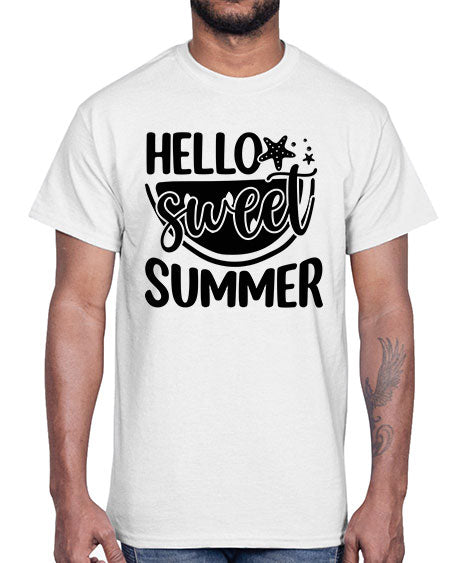 Hello sweet summer 01#- summer- Cotton Tee