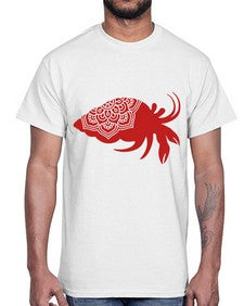HermitCrabMandala 518#- mandala- Cotton Tee