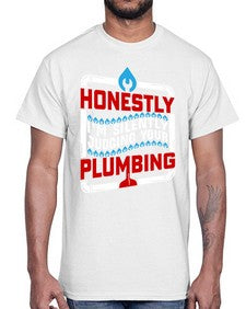 Honestly I am silently judging your plumbing 839#- plumber- Cotton Tee