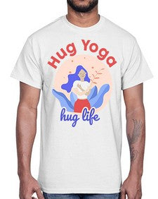 Hug Yoga Hug Life 261#- yoga- Cotton Tee