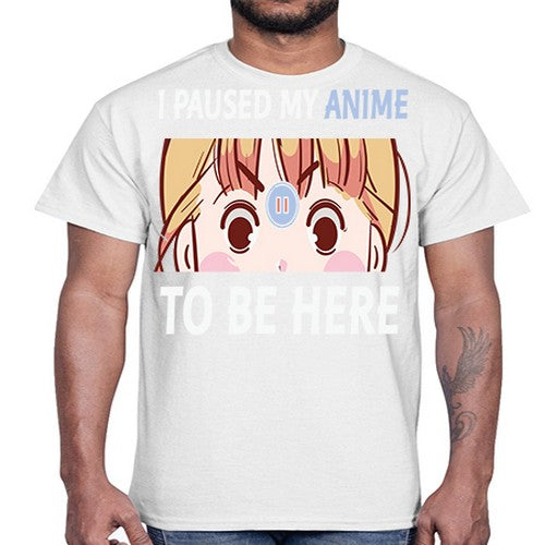 I Paused My Anime To Anime 244#- anime- Cotton Tee