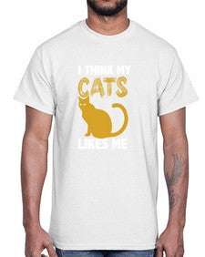 I Think My Cats- cats- Cotton Tee