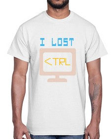 I lost Ctrl 40#- computer- Cotton Tee