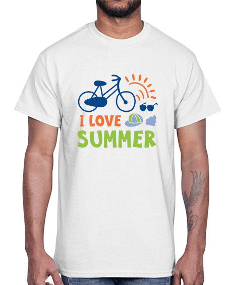I love summer 92#- summer- Cotton Tee
