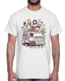 Ice Cream Van 1174#- ice cream- Cotton Tee