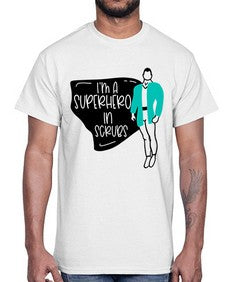 Im A Superhero In Scrubs Style Style 972#- nurse- Cotton Tee