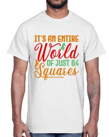 Its an entire world of just squares 124#- chess- Cotton Tee