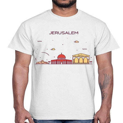 Jerusalem 997#- cities- Cotton Tee