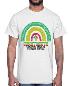Juneteenth Vibes Only 5#- black juneteenth- Cotton Tee