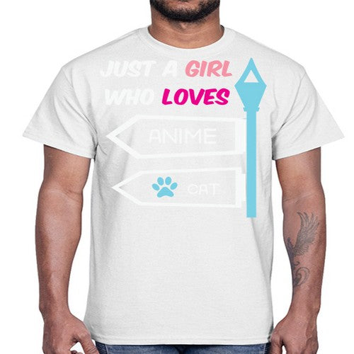 Just A Girl Who Loves Anime 264#- anime- Cotton Tee