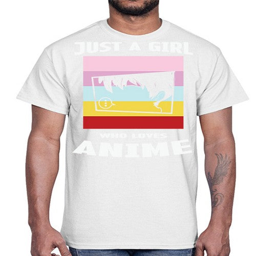 Just A Girl Who Loves Anime 265#- anime- Cotton Tee