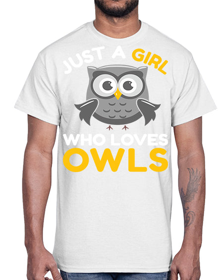 Just a Boy Who Loves A TurtleRabbit 11#- owl- Cotton Tee