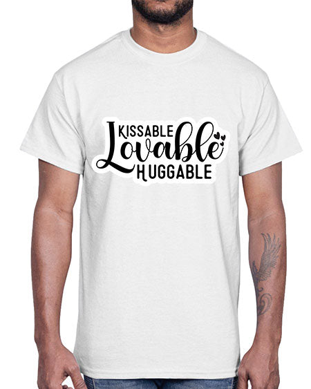 Kissable Lovable Huggable 361#- baby- Cotton Tee