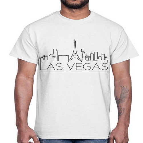 Las Vegas Minimal Skyline 1112#- cities- Cotton Tee