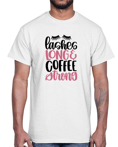 Lashes Long Coffee Strong Style 67#-makeup Cotton Tee