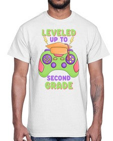 Leveled up to second Grade 471#- second grade- Cotton Tee