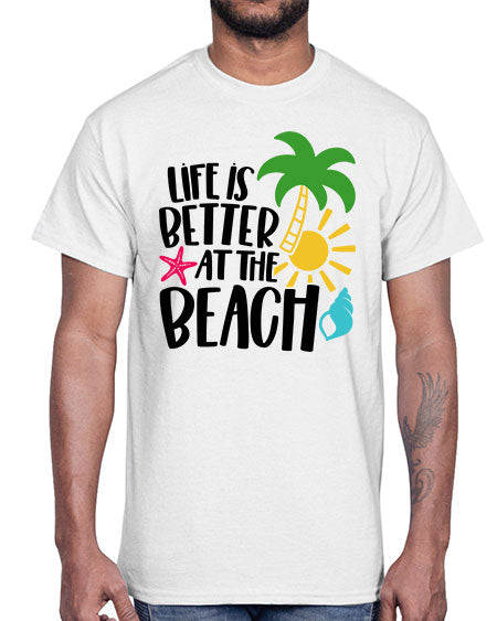 Life Is Better At The Beach Style 34#- summer- Cotton Tee