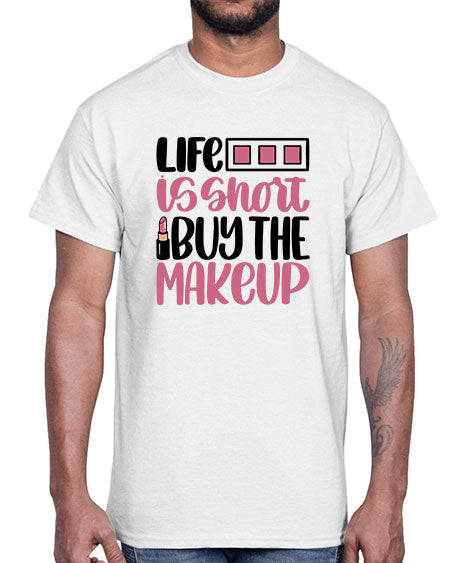 Life Is Short Buy Makeup Style 61#-makeup Cotton Tee
