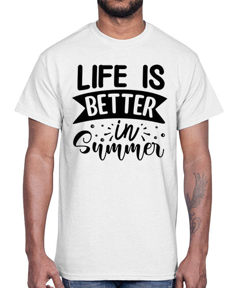 Life is better in Summer 01#- summer- Cotton Tee