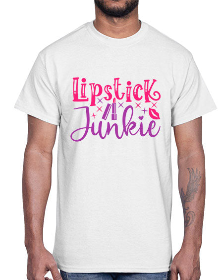 Lipstick Junkie Style 228#-makeup Cotton Tee