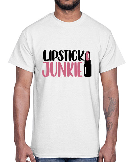 Lipstick Junkie Style 56#-makeup Cotton Tee