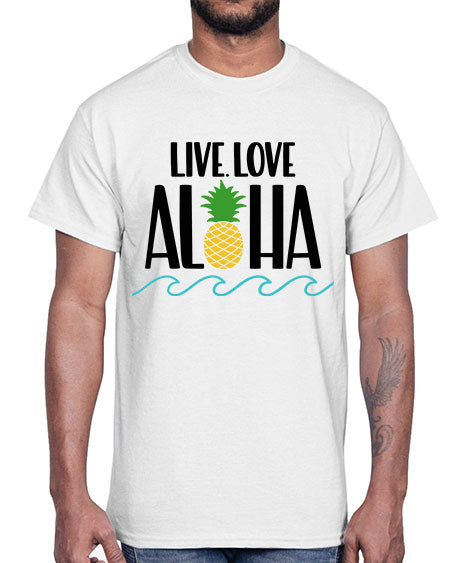 Live Love Aloha Style 30#- summer- Cotton Tee