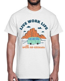 Live Work Life 6#- internet- Cotton Tee