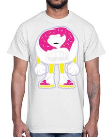 Living donut 159#- cartoon food- Cotton Tee