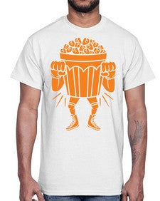 Mad popcorn 164#- cartoon food- Cotton Tee
