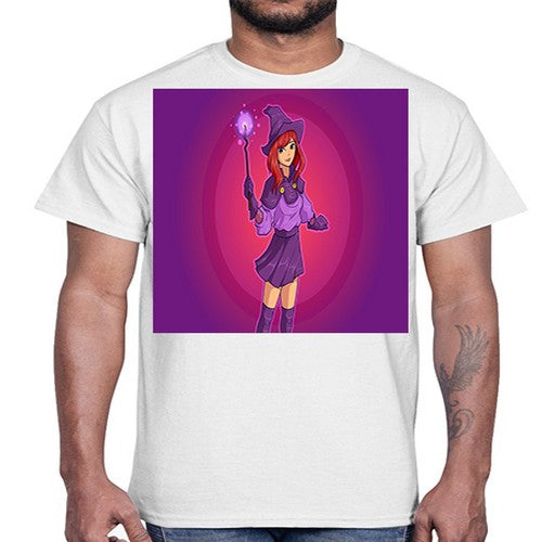 Magician school girl 181#- anime- Cotton Tee