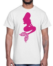 MermaidMandalaUpdated 933#- mandala- Cotton Tee