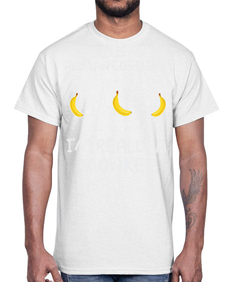 Monkey Human Costume Banana 15#- monkey- Cotton Tee