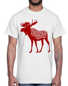 MooseMandala 940#- mandala- Cotton Tee