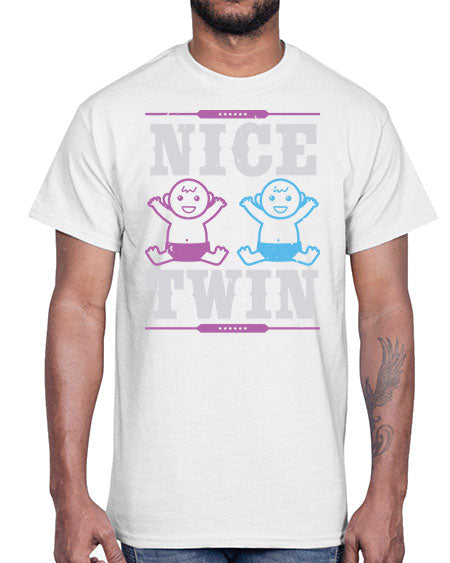 Nice Twin Style 167#- baby shower- Cotton Tee