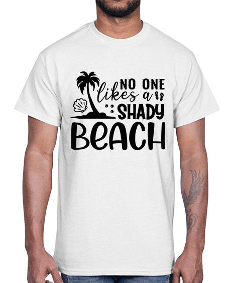 No one likes a shady beach 01#- summer- Cotton Tee
