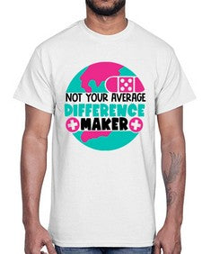 Not Your Averange Difference Maker Style Style 1139#- nurse- Cotton Tee