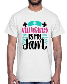 Nursing Is My Jam Style Style 1273#- nurse- Cotton Tee