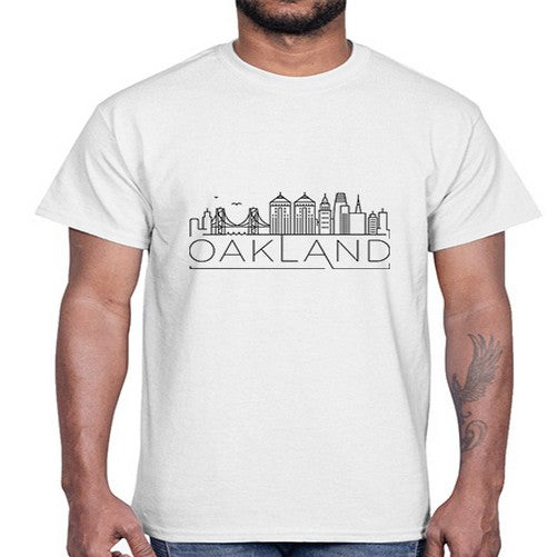 Oakland Minimal Skyline 1514#- cities- Cotton Tee