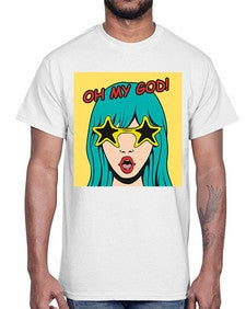 Oh My God 963#- art pop art- Cotton Tee