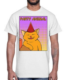 Party Animal 978#- art pop art- Cotton Tee