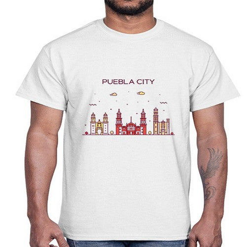Puebla 1693#- cities- Cotton Tee