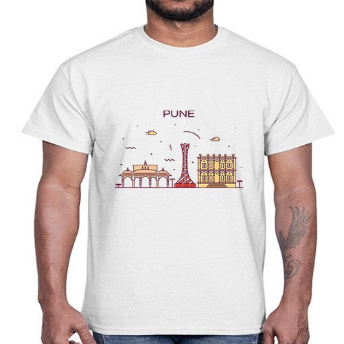 Pune 1696#- cities- Cotton Tee