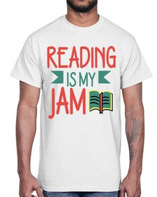 Reading is my jam 702#- librarian- Cotton Tee