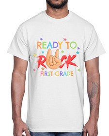 Ready to Rock first Grade 728#- first grade- Cotton Tee