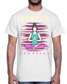 Revive and Relax 500#- yoga- Cotton Tee