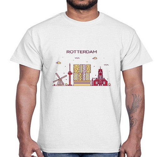 Rotterdam 1754#- cities- Cotton Tee